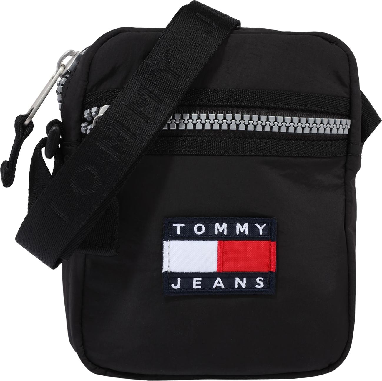 Tommy Jeans Taška přes rameno černá / červená / bílá / námořnická modř
