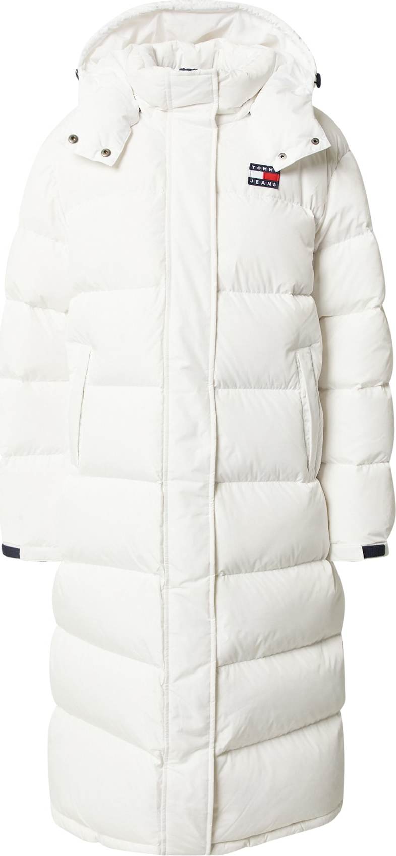 Tommy Jeans Zimní kabát 'ALASKA' bílá / marine modrá / červená