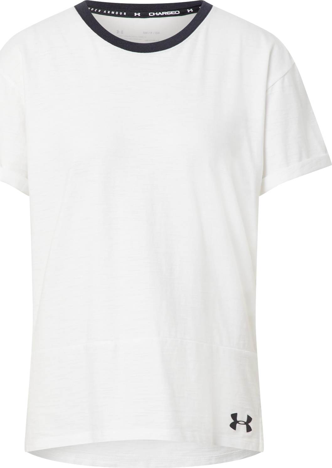 UNDER ARMOUR Funkční tričko bílá / tmavě šedá