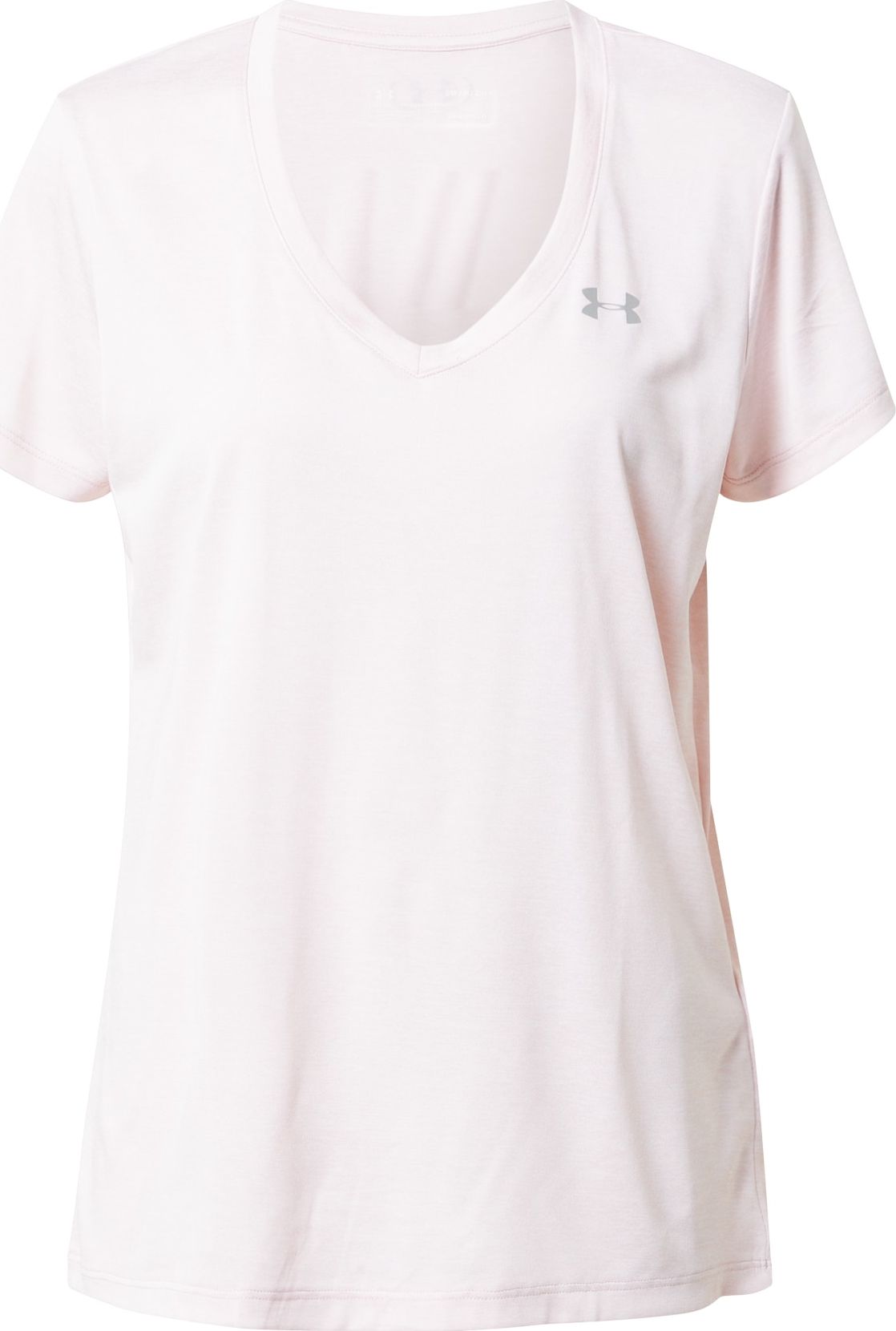 UNDER ARMOUR Funkční tričko pastelově růžová / stříbrně šedá