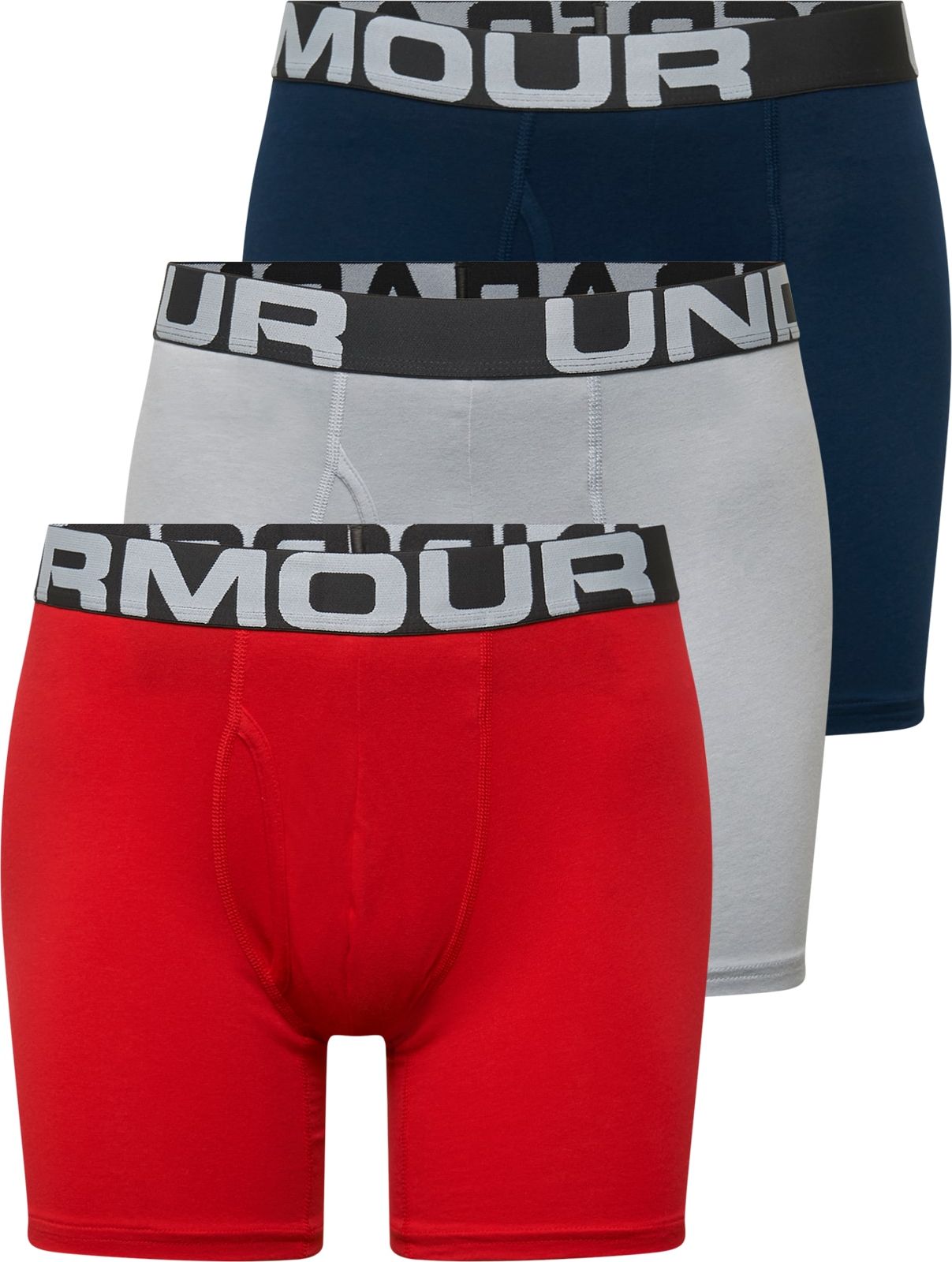 UNDER ARMOUR Sportovní spodní prádlo červená / šedá / tmavě modrá