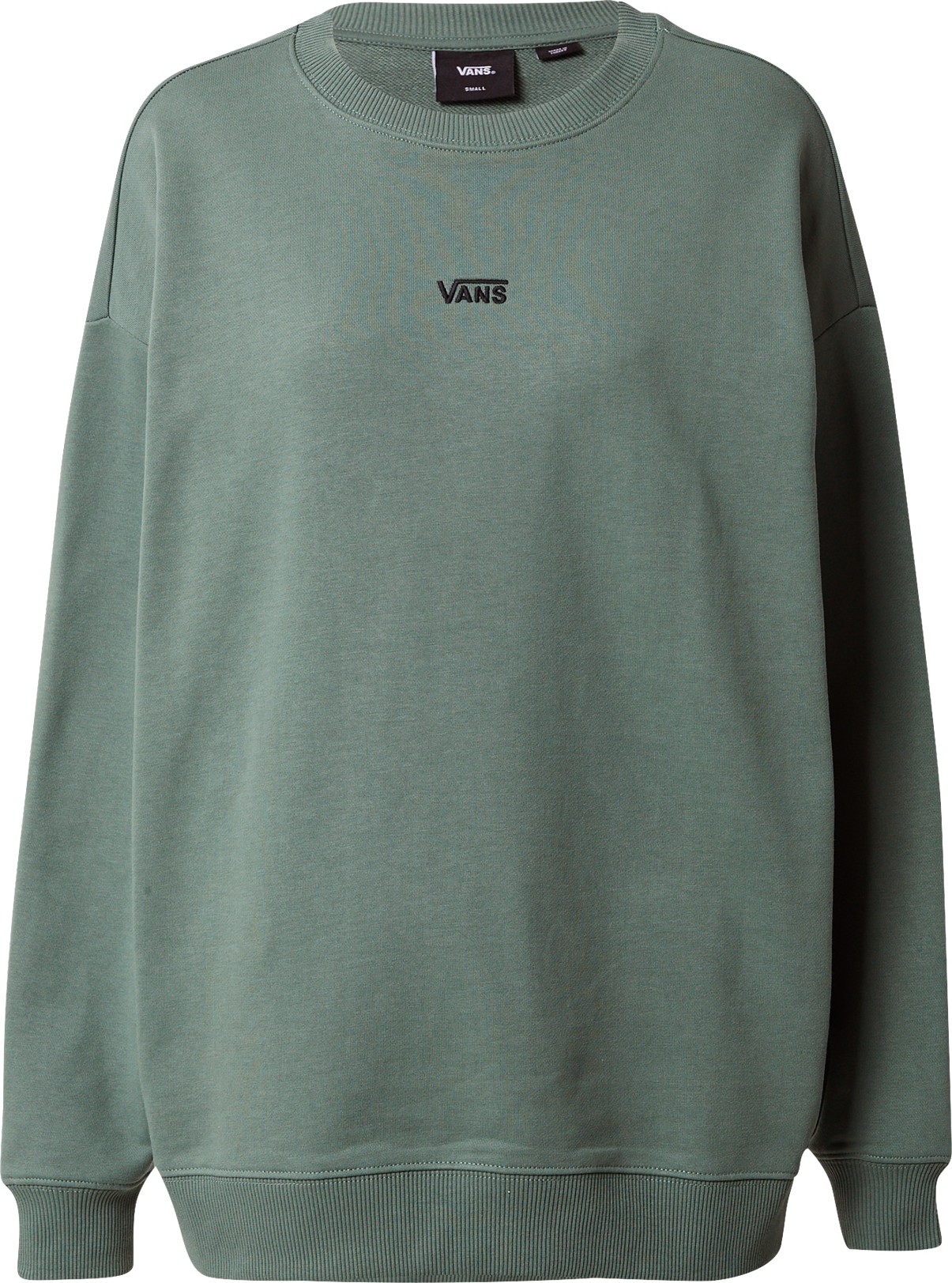 VANS Mikina tmavě zelená / černá