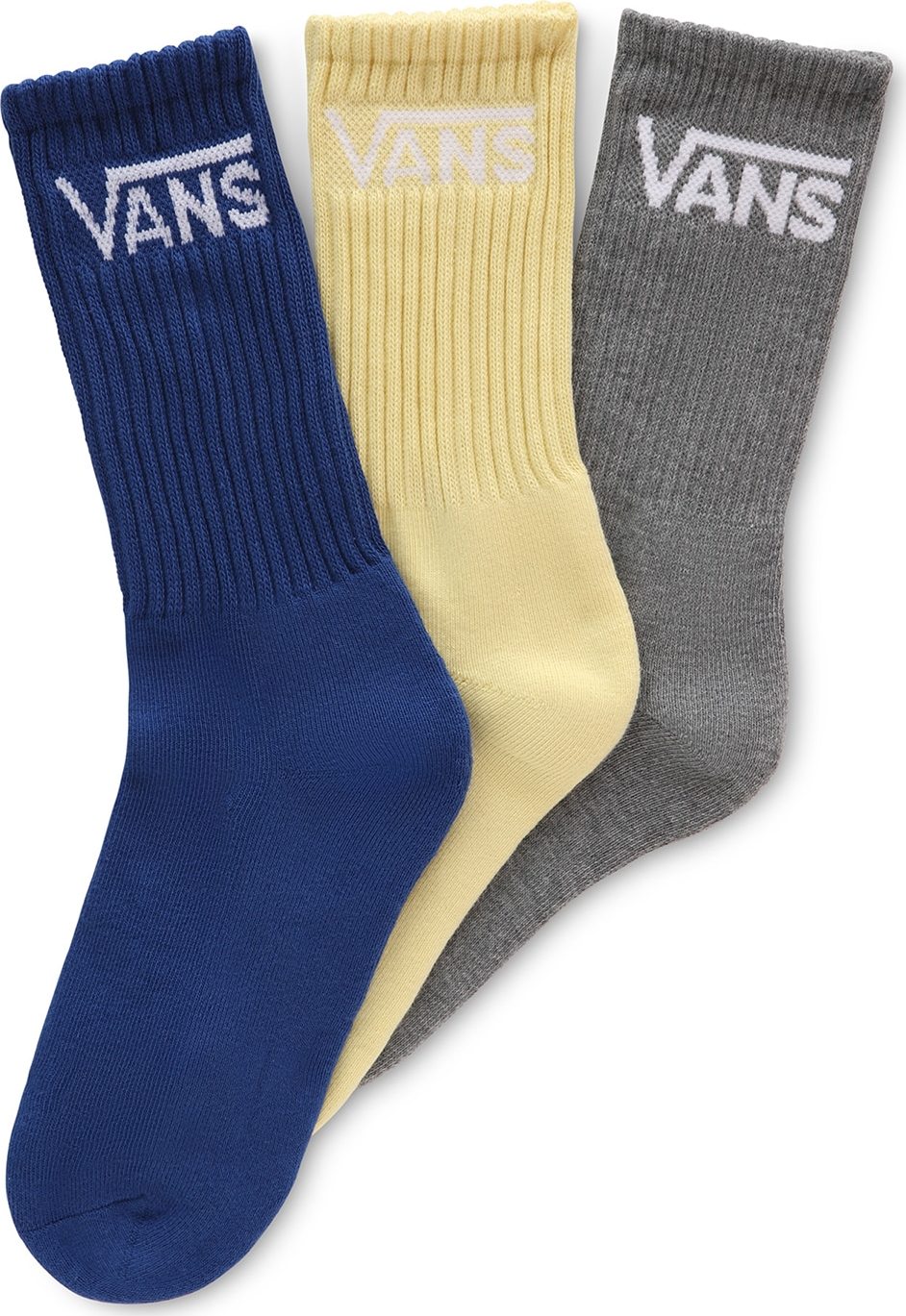 VANS Ponožky námořnická modř / bílá / světle žlutá