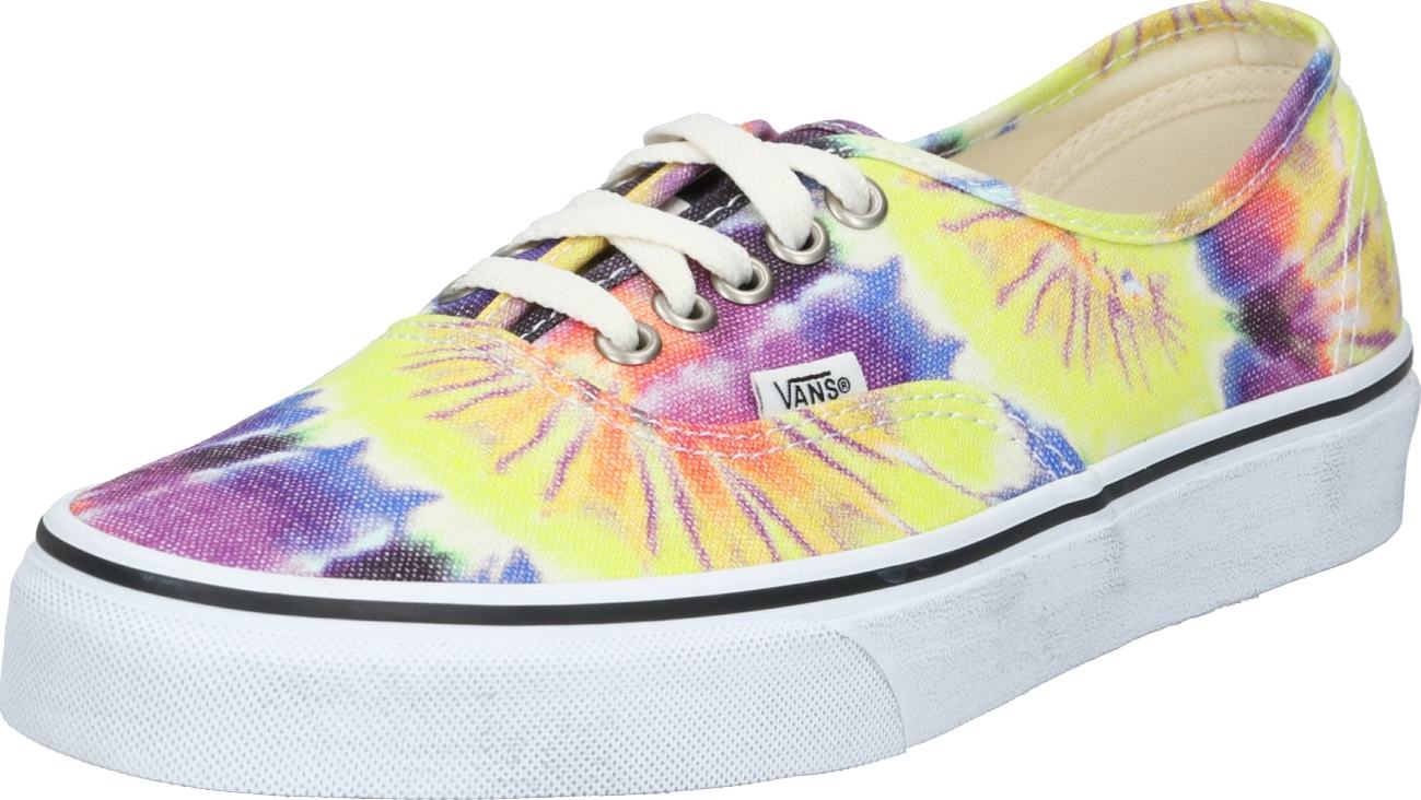 VANS Tenisky 'Authentic' bílá / fialová / žlutá