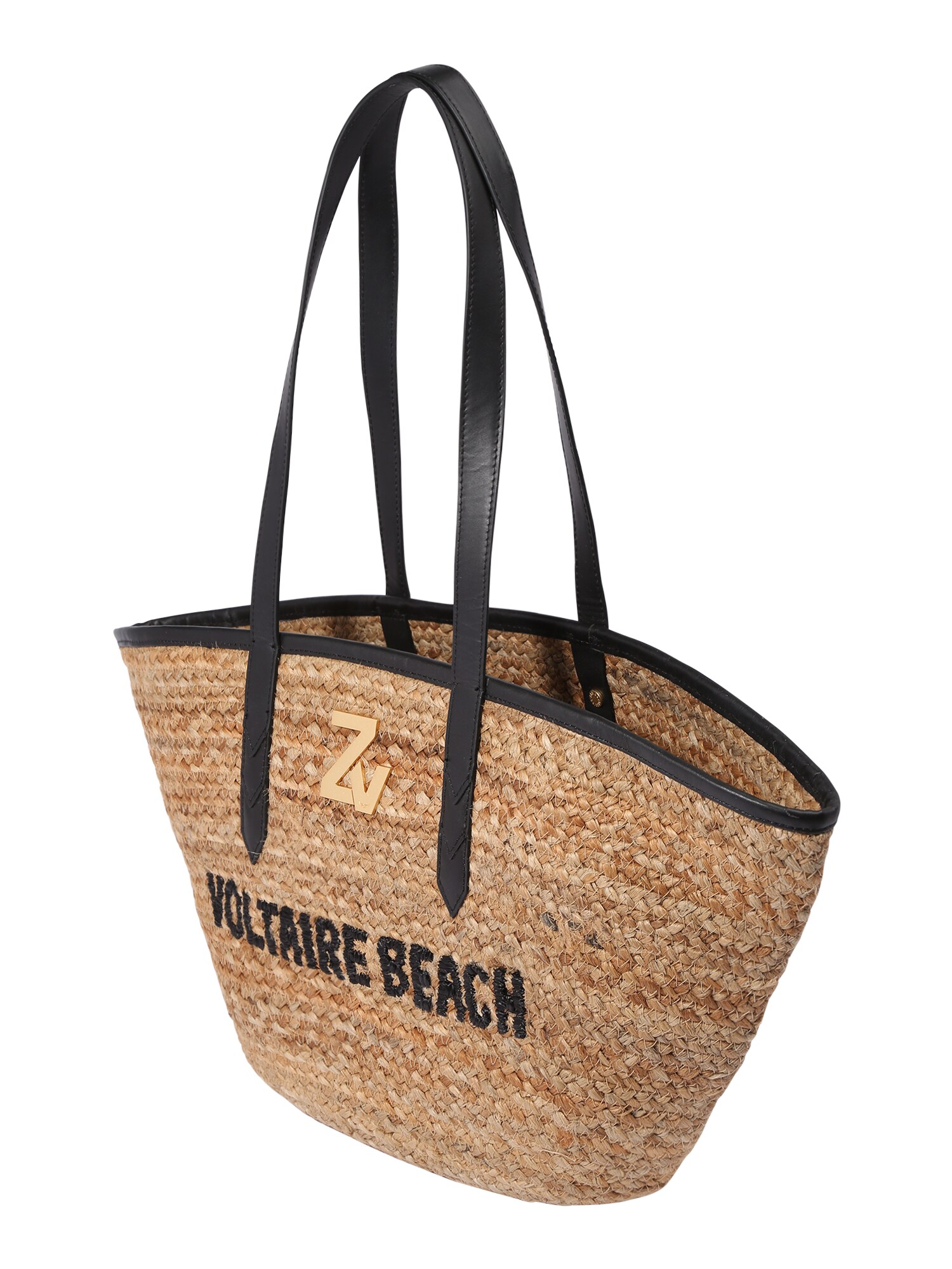 Zadig & Voltaire Plážová taška černá / velbloudí