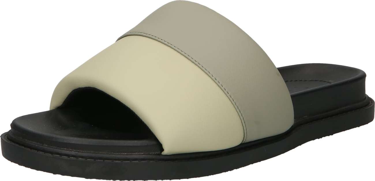 4th & Reckless Pantofle khaki / pastelově zelená