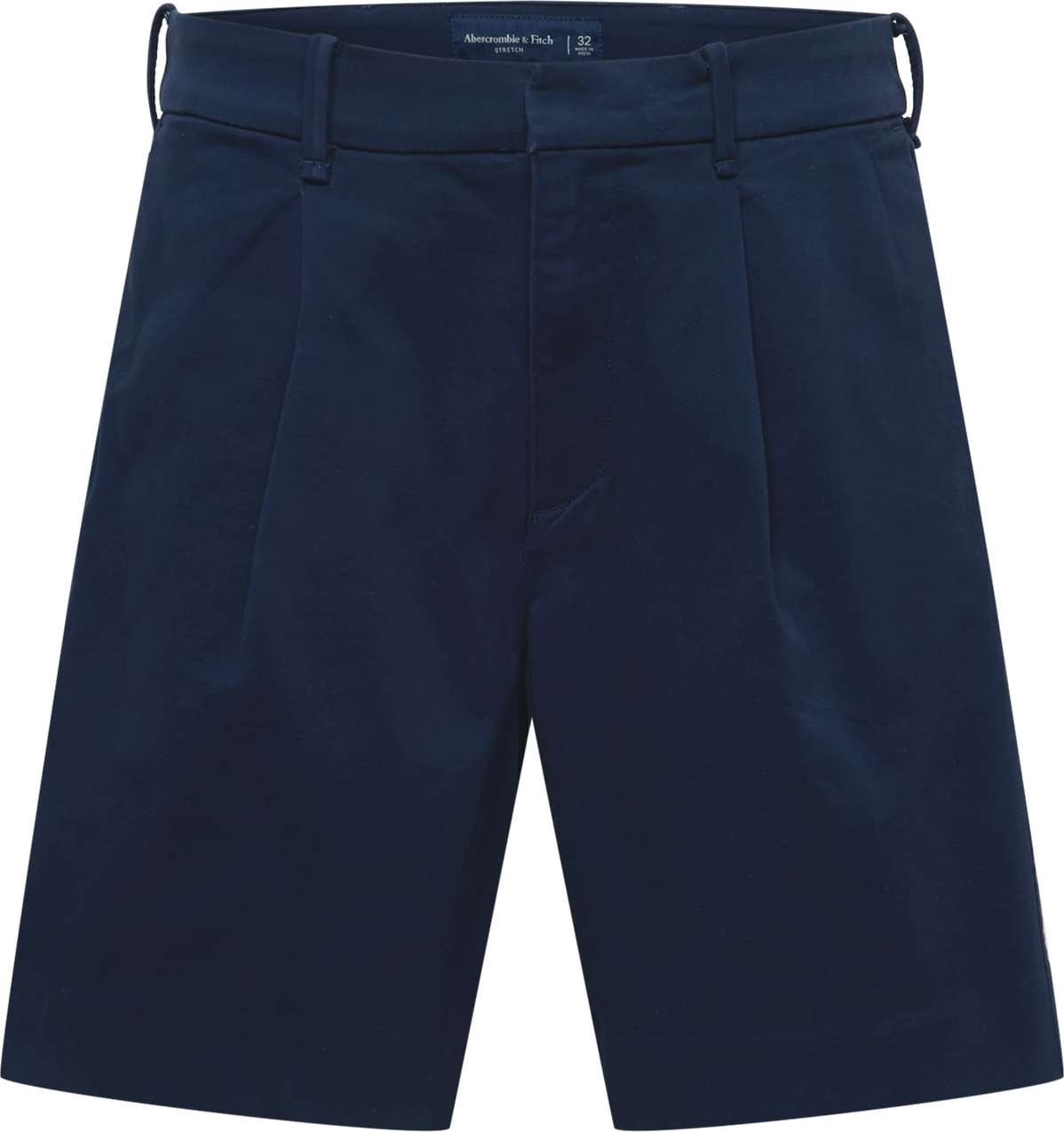 Abercrombie & Fitch Kalhoty se sklady v pase námořnická modř