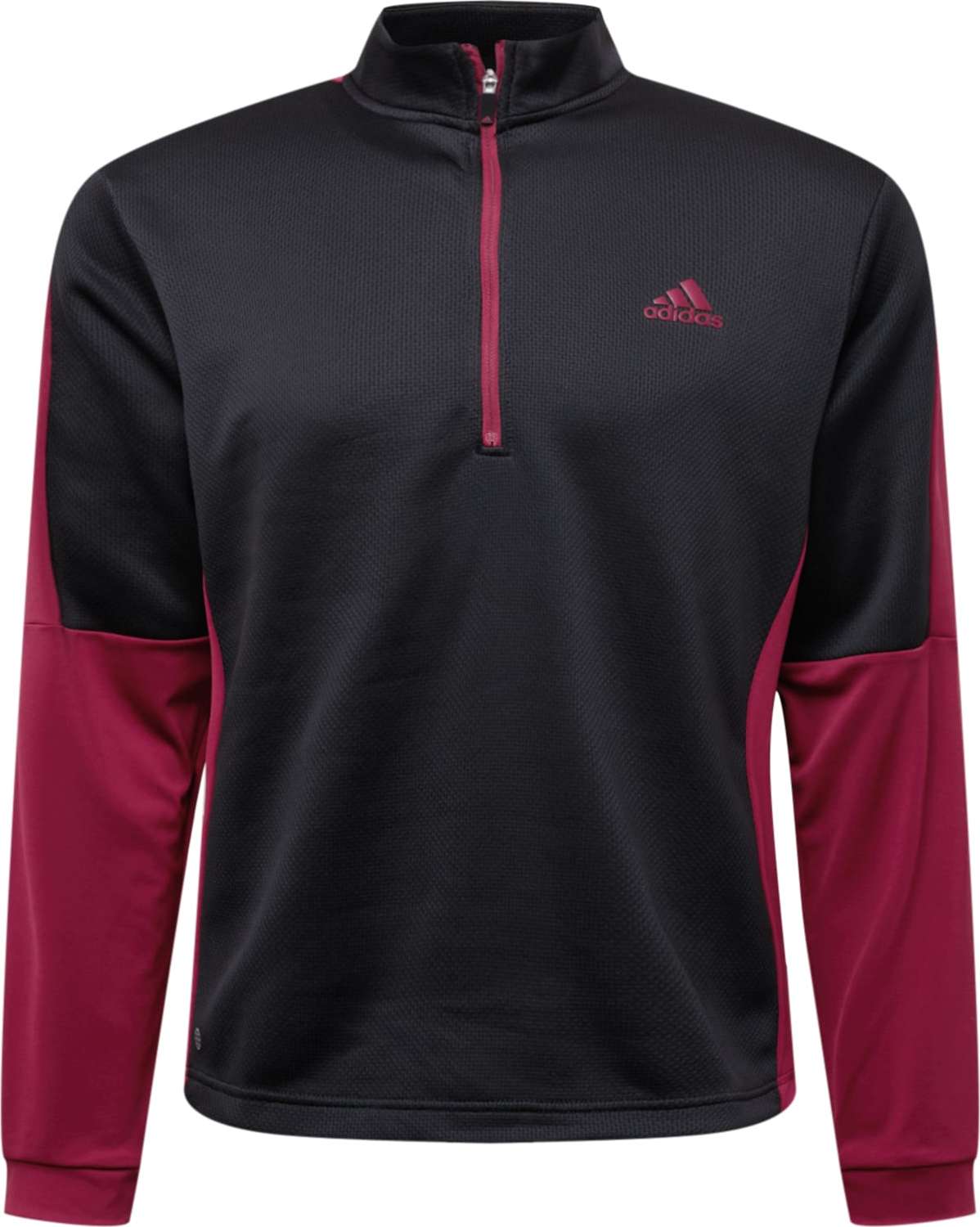 adidas Golf Sportovní mikina černá / tmavě červená