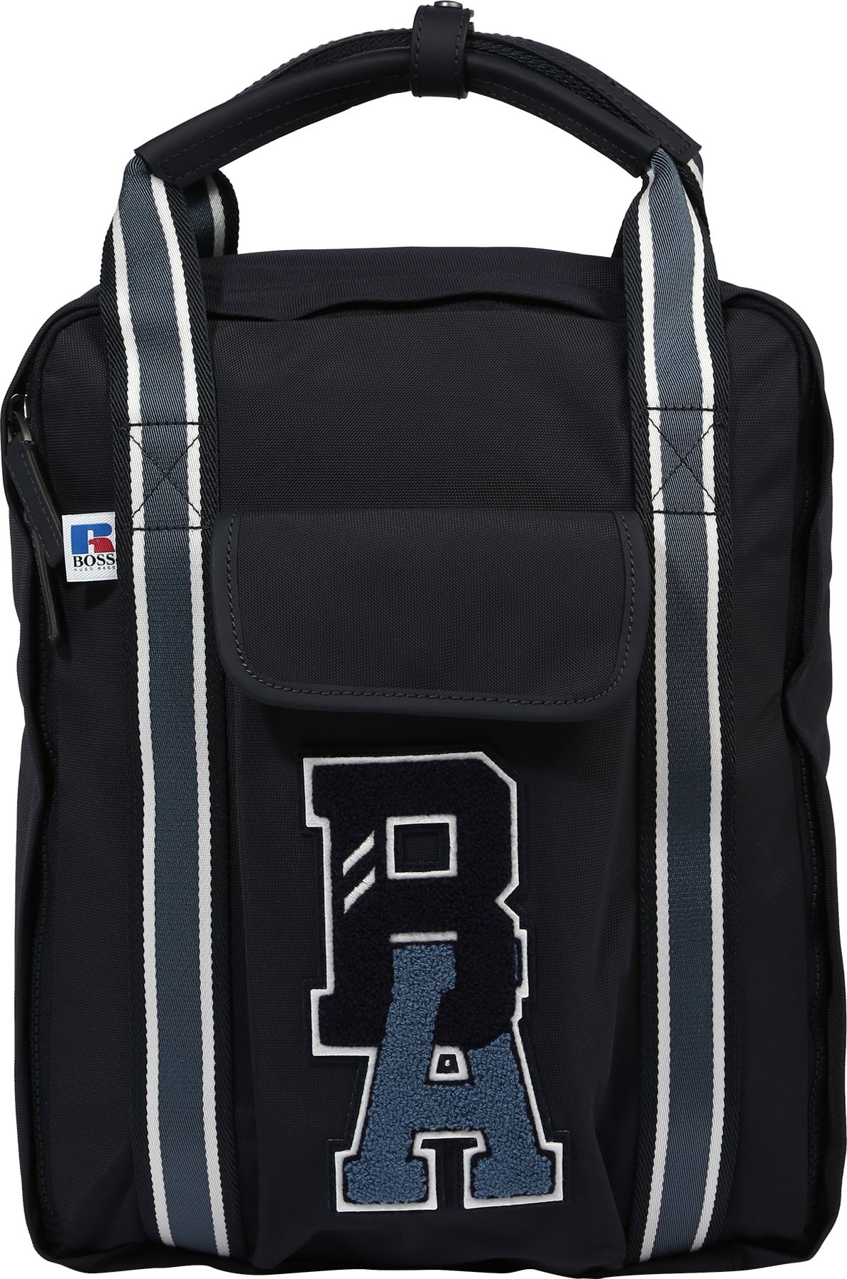 BOSS Black Batoh 'Backpack squared x Russell Athletics' námořnická modř / kouřově modrá