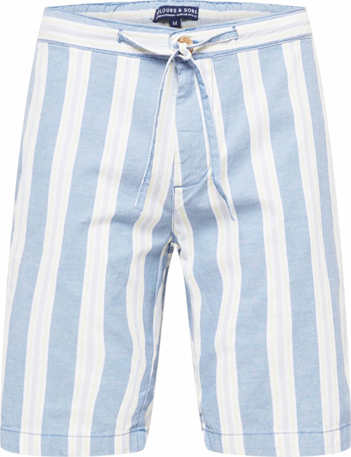 COLOURS & SONS Chino kalhoty světlemodrá / bílá / pastelově žlutá / námořnická modř