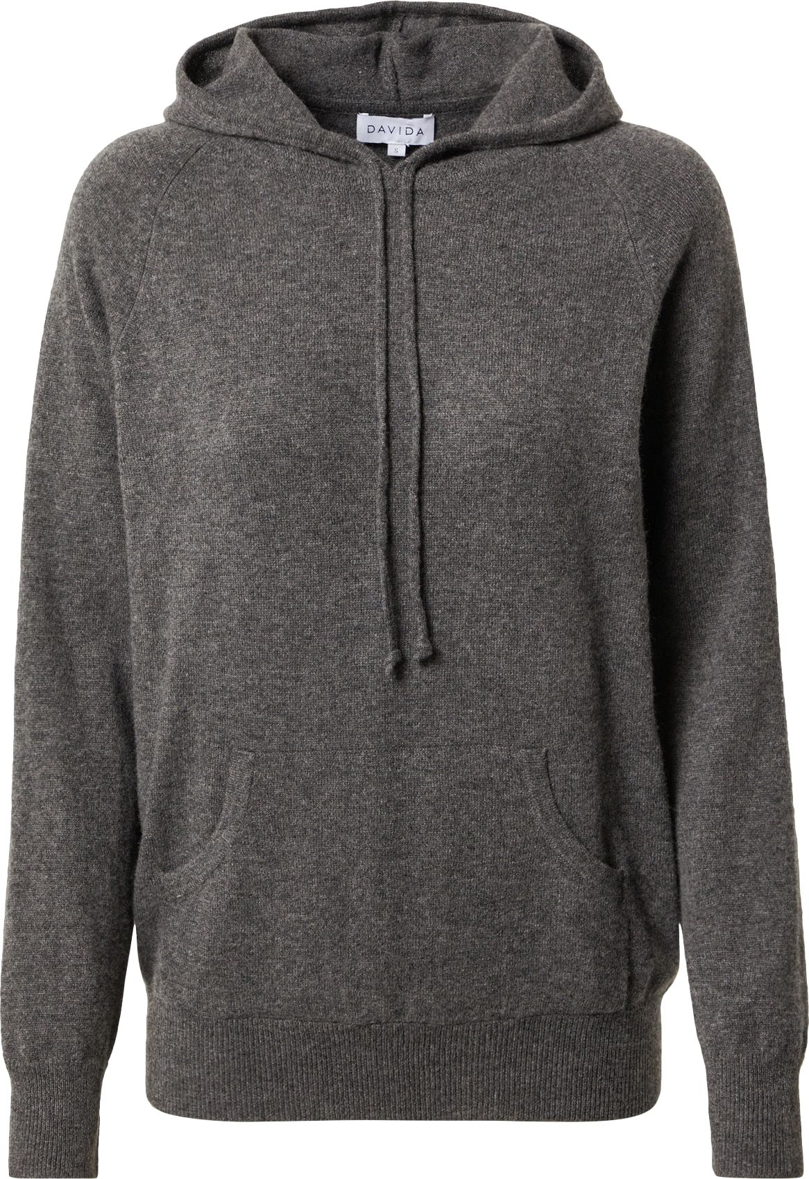 Davida Cashmere Svetr tmavě šedá