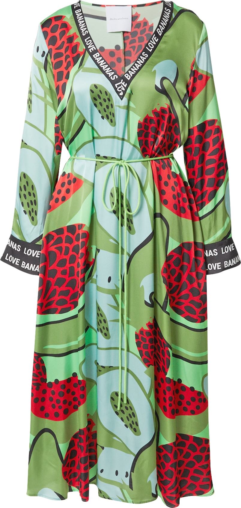 DELICATELOVE Šaty 'SHIRA' světle zelená / mix barev