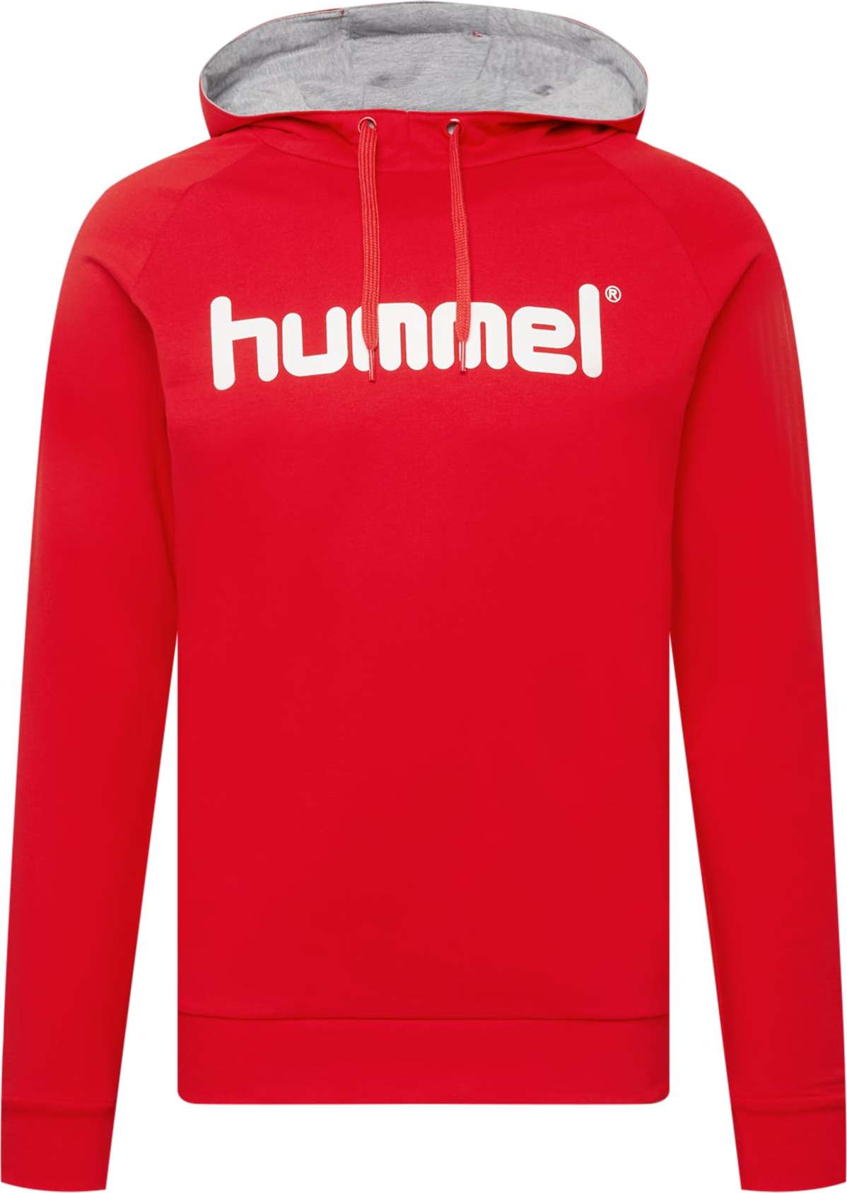 Hummel Sportovní mikina bílá / červená