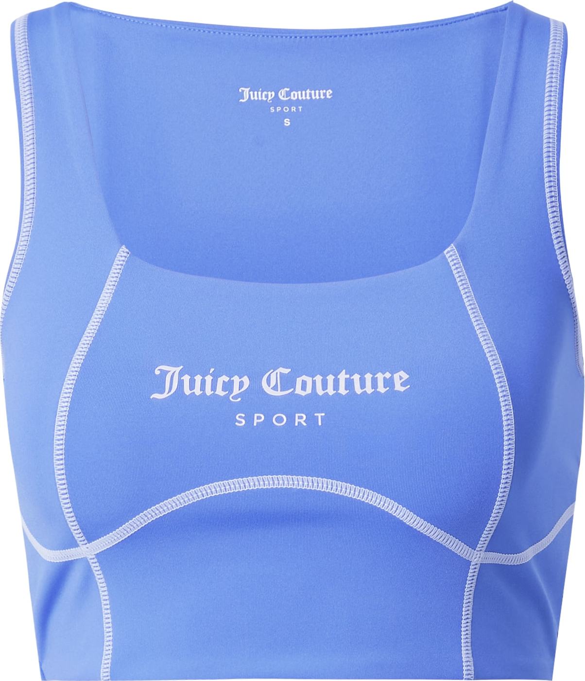 Juicy Couture Sport Sportovní podprsenka 'RIZZO' modrá / bílá