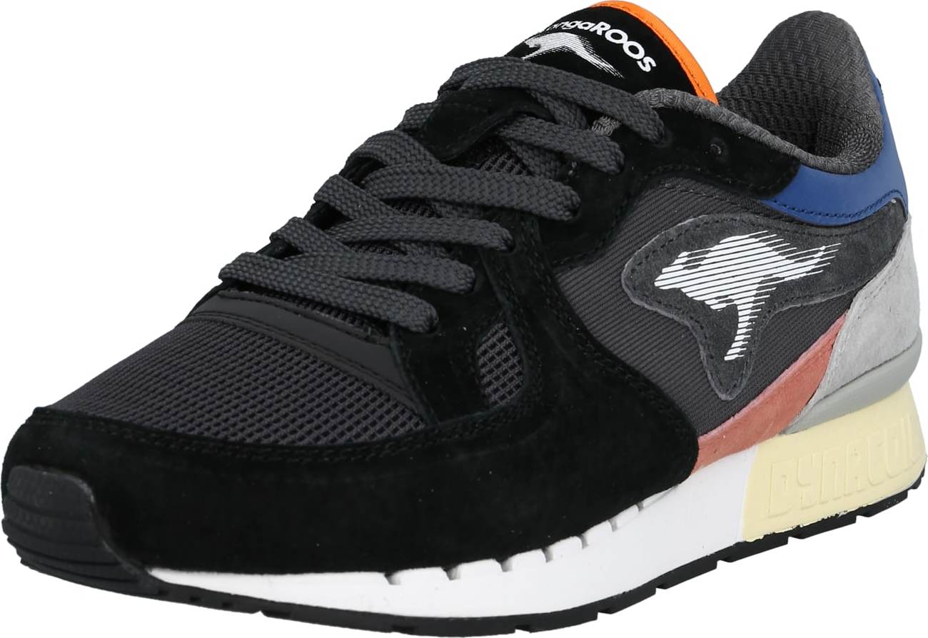 KangaROOS Originals Tenisky 'COIL' černá / bílá / nebeská modř