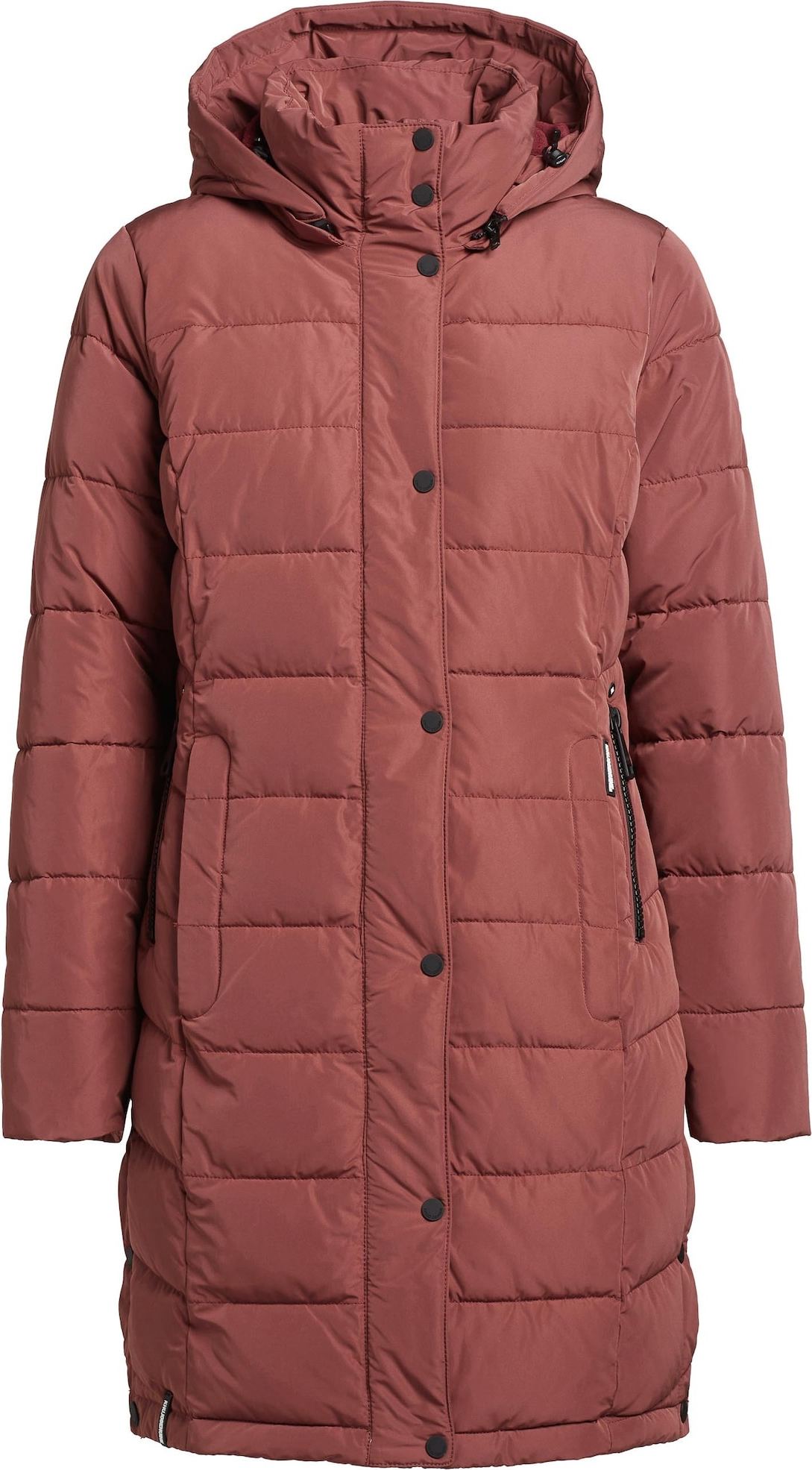khujo Zimní kabát pastelově červená