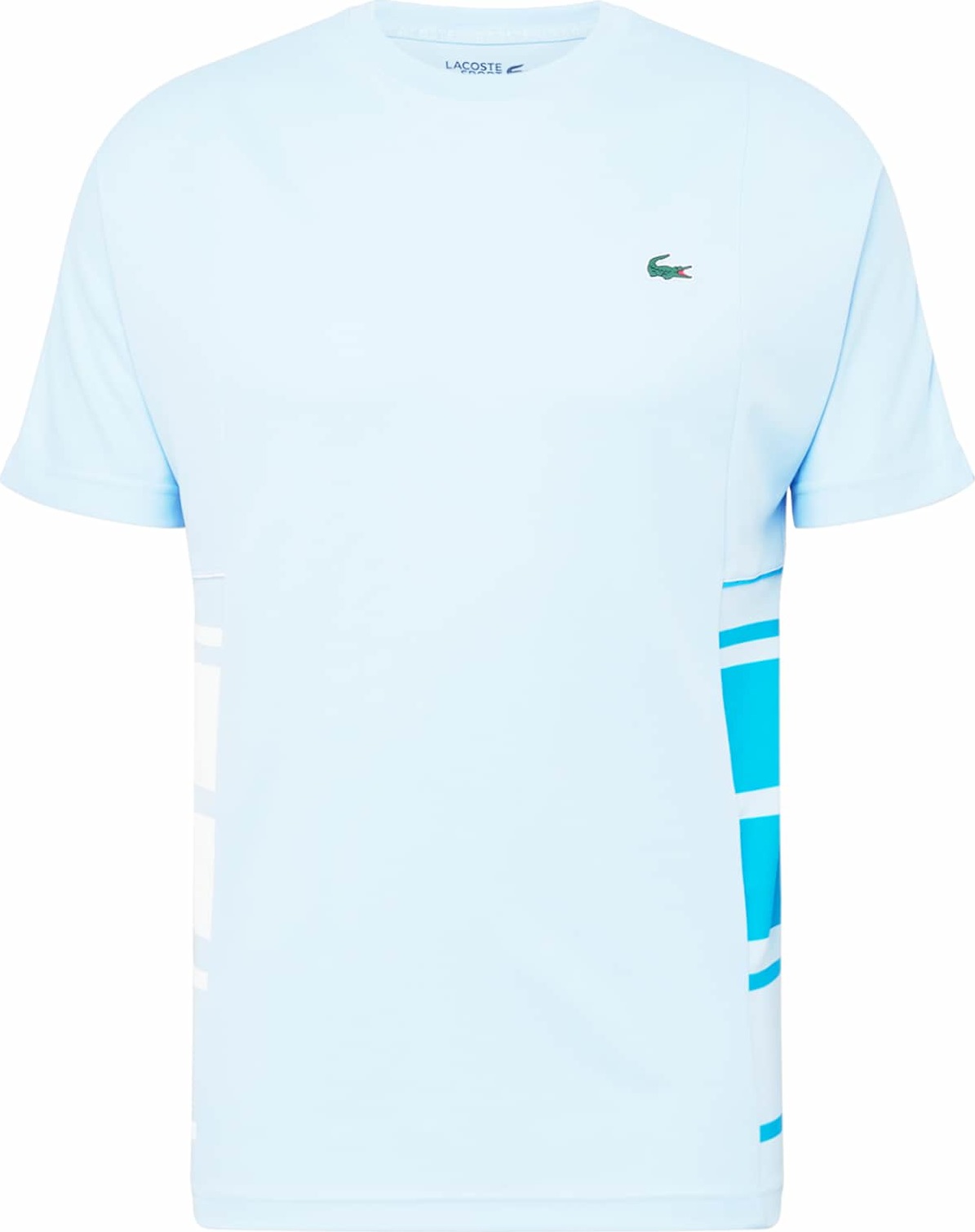 Lacoste Sport Funkční tričko světlemodrá / nebeská modř / bílá / zelená