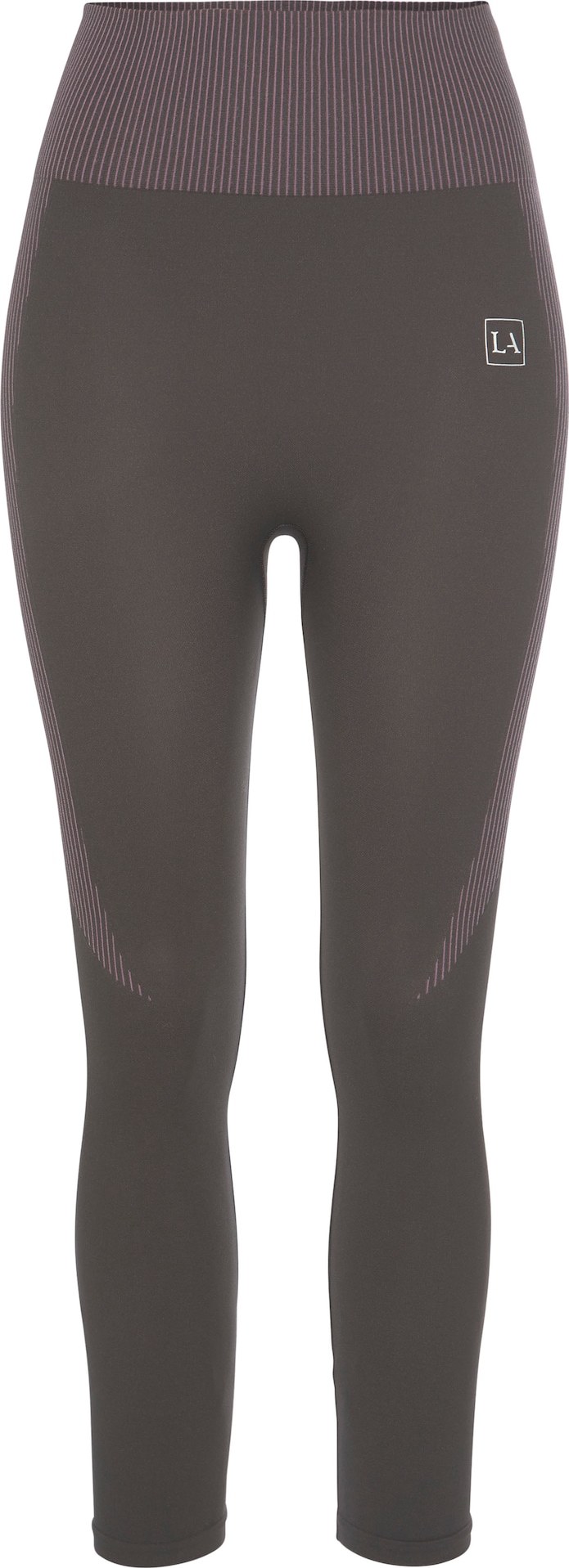 LASCANA ACTIVE Sportovní kalhoty antracitová / bílá / pastelová fialová
