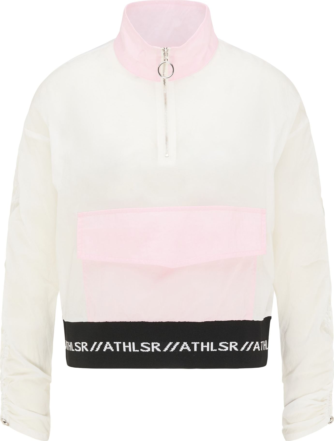 myMo ATHLSR Outdoorová bunda bílá / pastelově růžová / černá