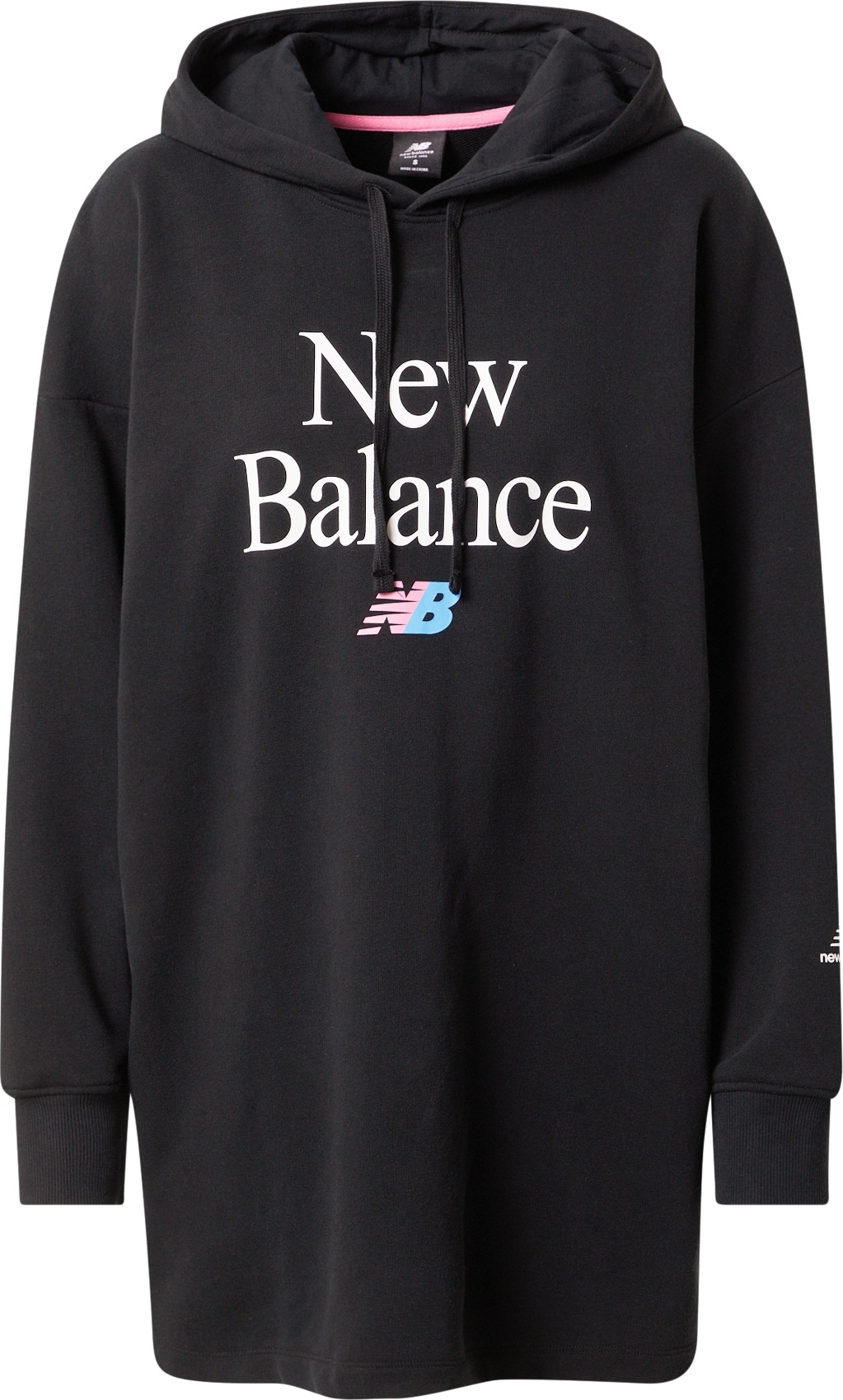 new balance Šaty černá / bílá / růžová / aqua modrá