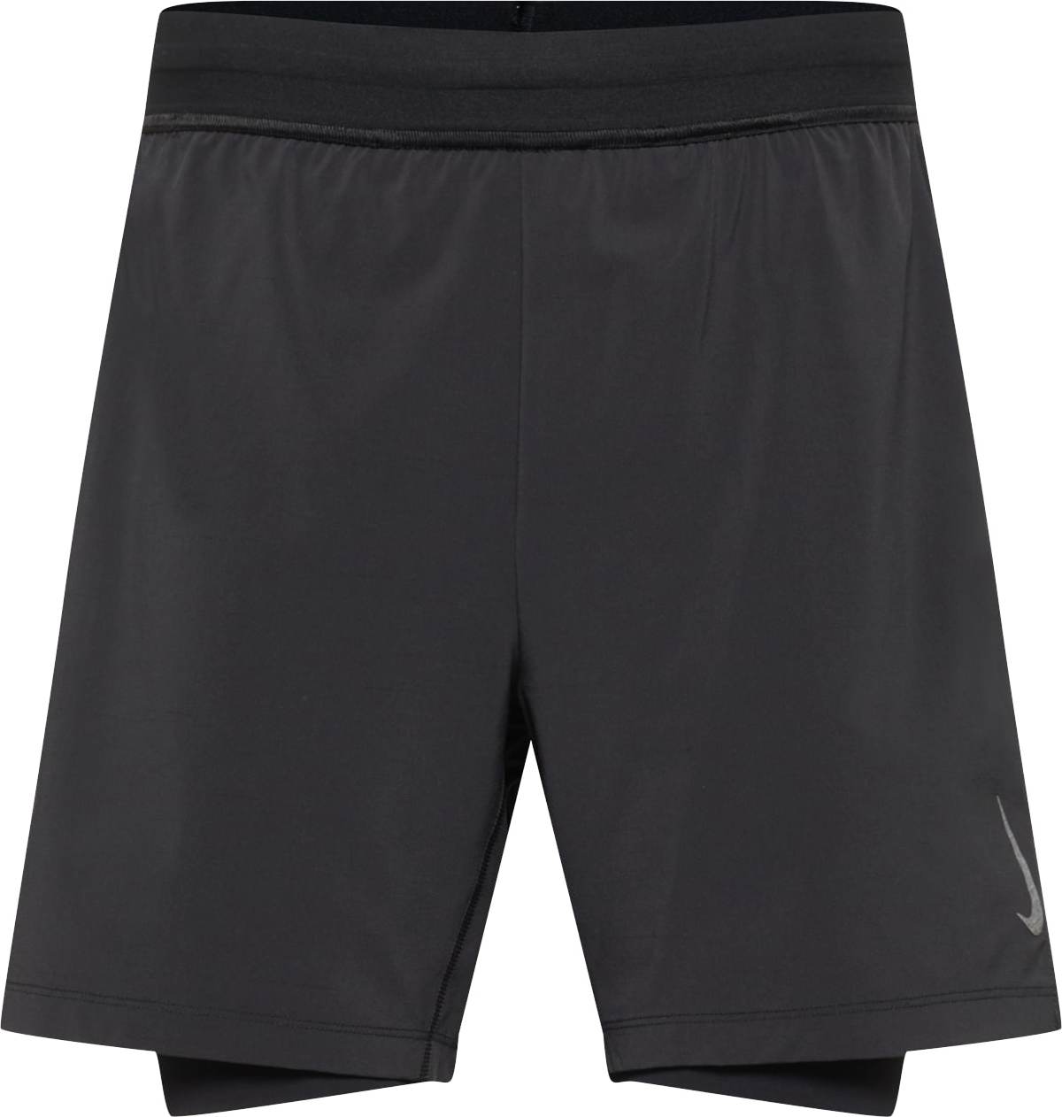 NIKE Sportovní kalhoty černá / šedá