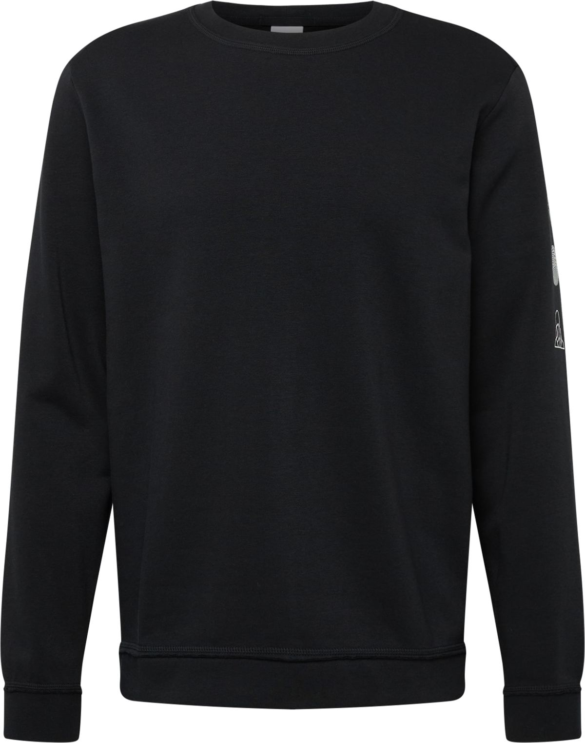 NIKE Sportovní mikina černá / bílá
