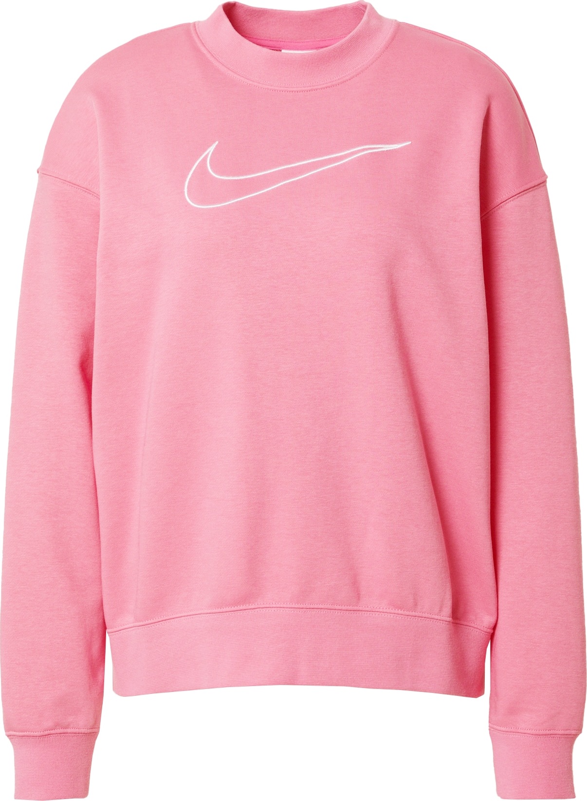NIKE Sportovní mikina pink / bílá