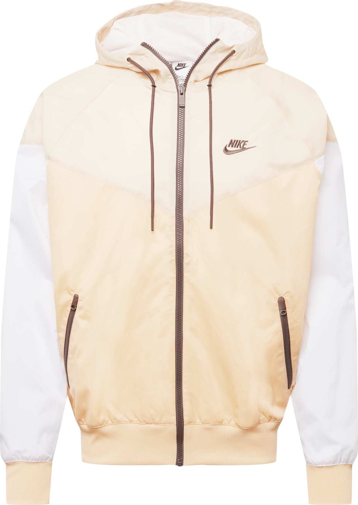 Nike Sportswear Přechodná bunda bílá / písková / světle hnědá