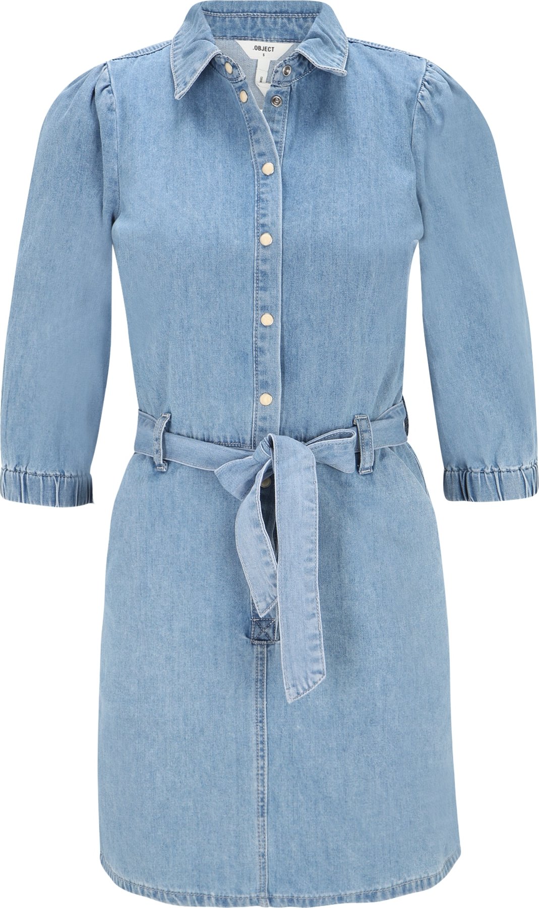 OBJECT Petite Košilové šaty modrá džínovina