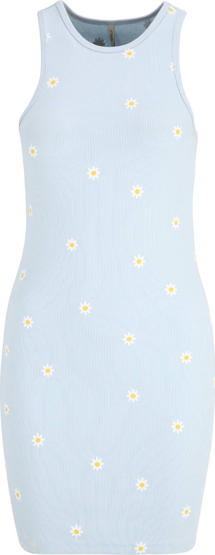 Only Petite Letní šaty 'FENJA' světlemodrá / bílá / žlutá