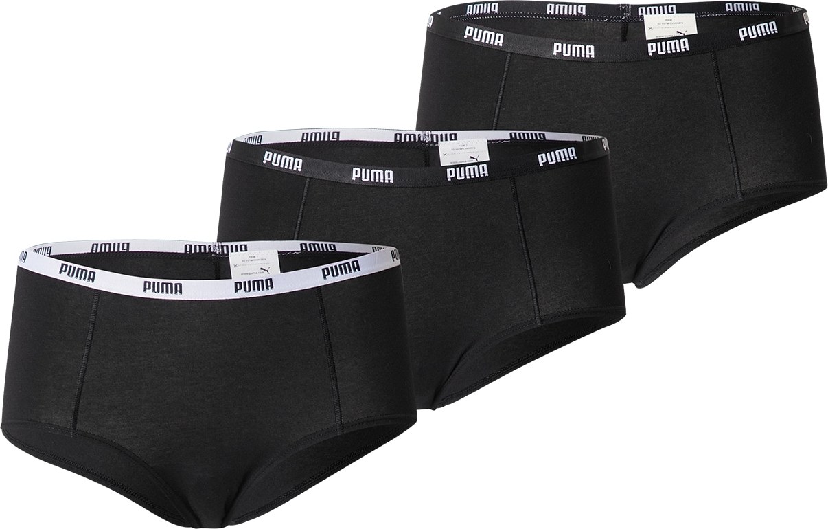 PUMA Kalhotky bílá / černá