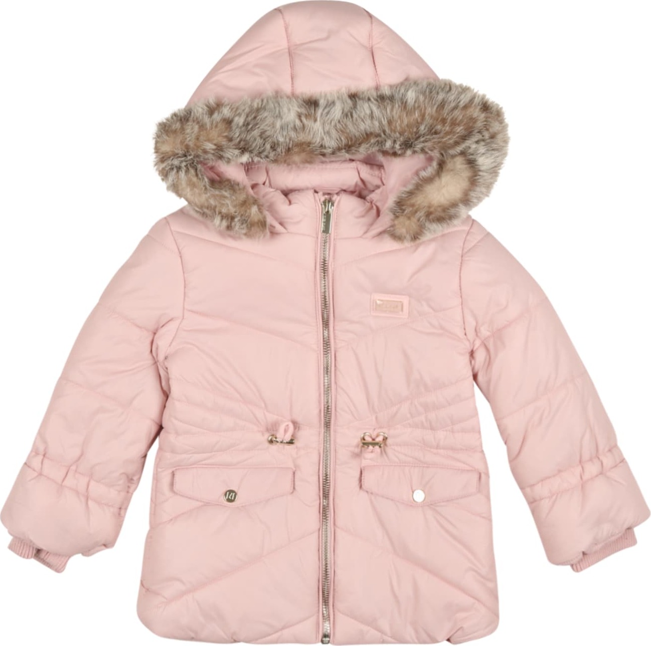 River Island Zimní bunda 'AVA' růžová / světle hnědá