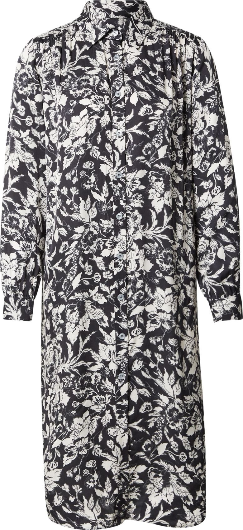 SAND COPENHAGEN Šaty 'Asia' černá / bílá