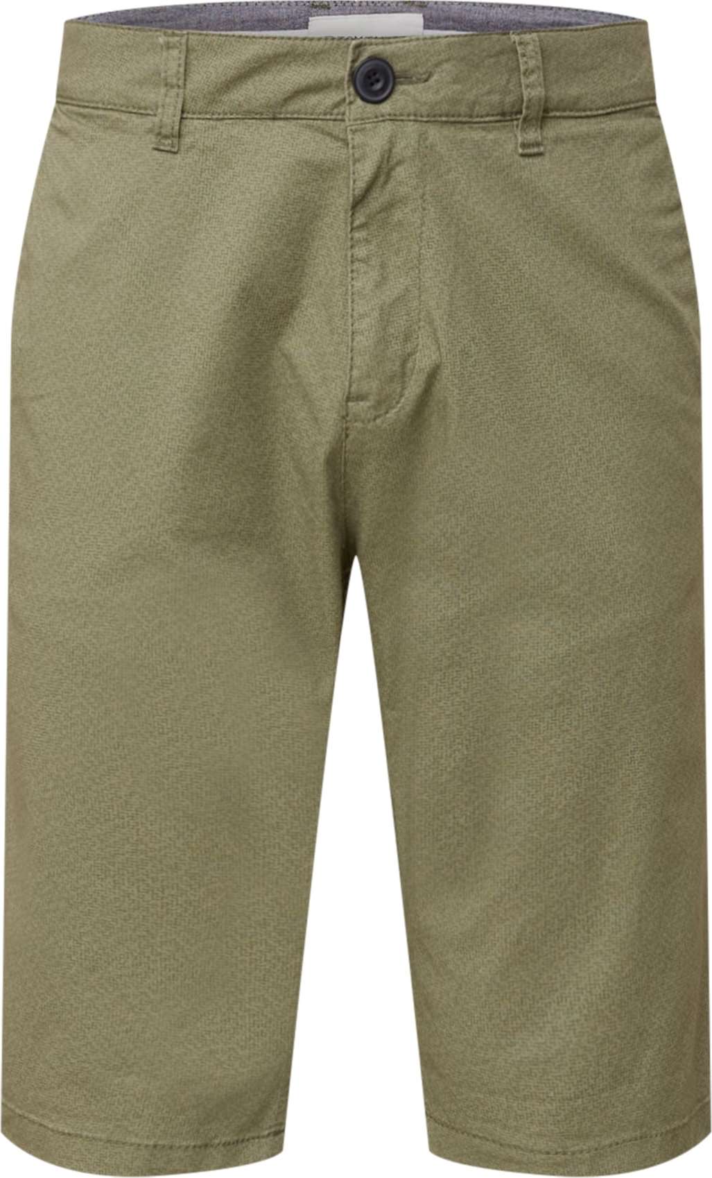 TOM TAILOR Chino kalhoty khaki / olivová