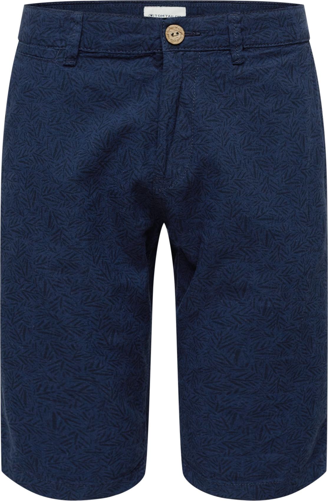 TOM TAILOR Chino kalhoty námořnická modř / noční modrá