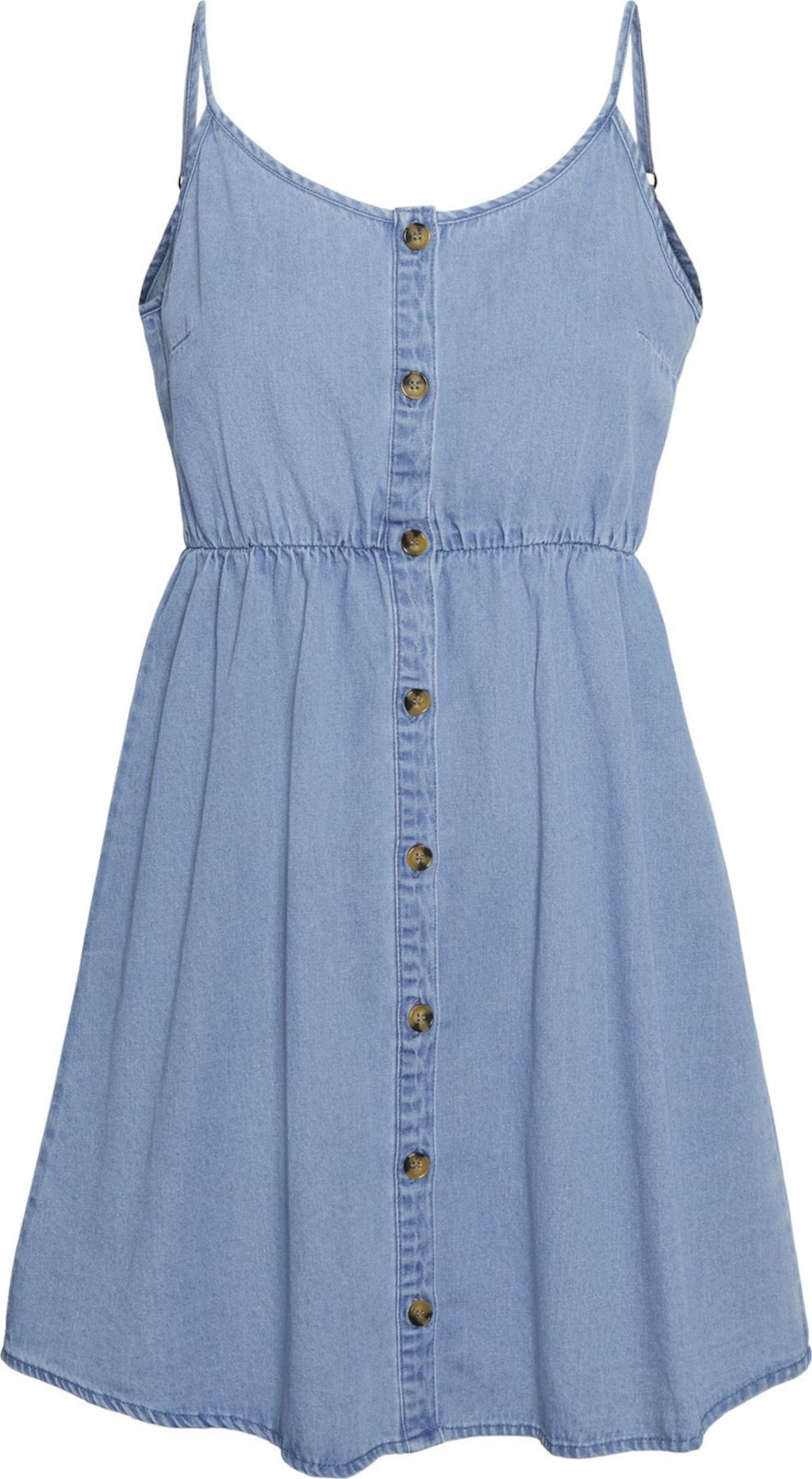 Vero Moda Petite Letní šaty 'Flicka' modrá džínovina