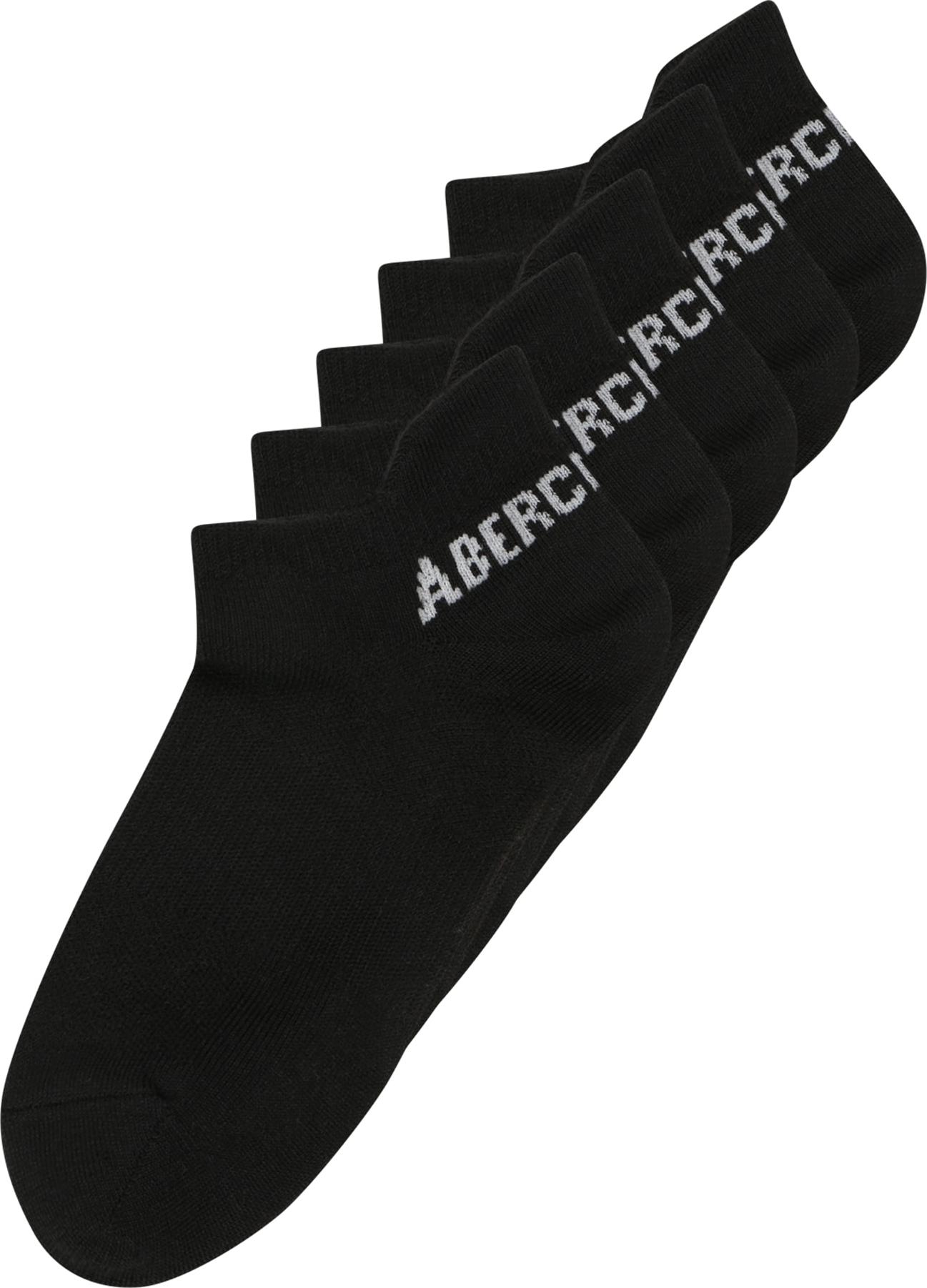 Abercrombie & Fitch Ponožky černá / bílá