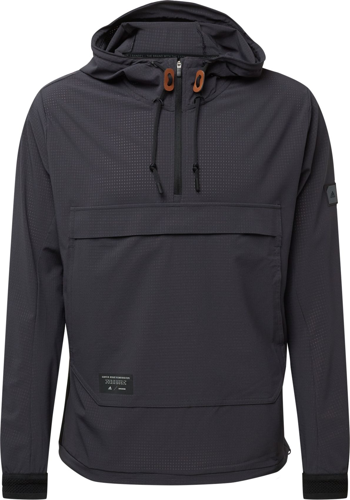 adidas Golf Sportovní mikina tmavě šedá