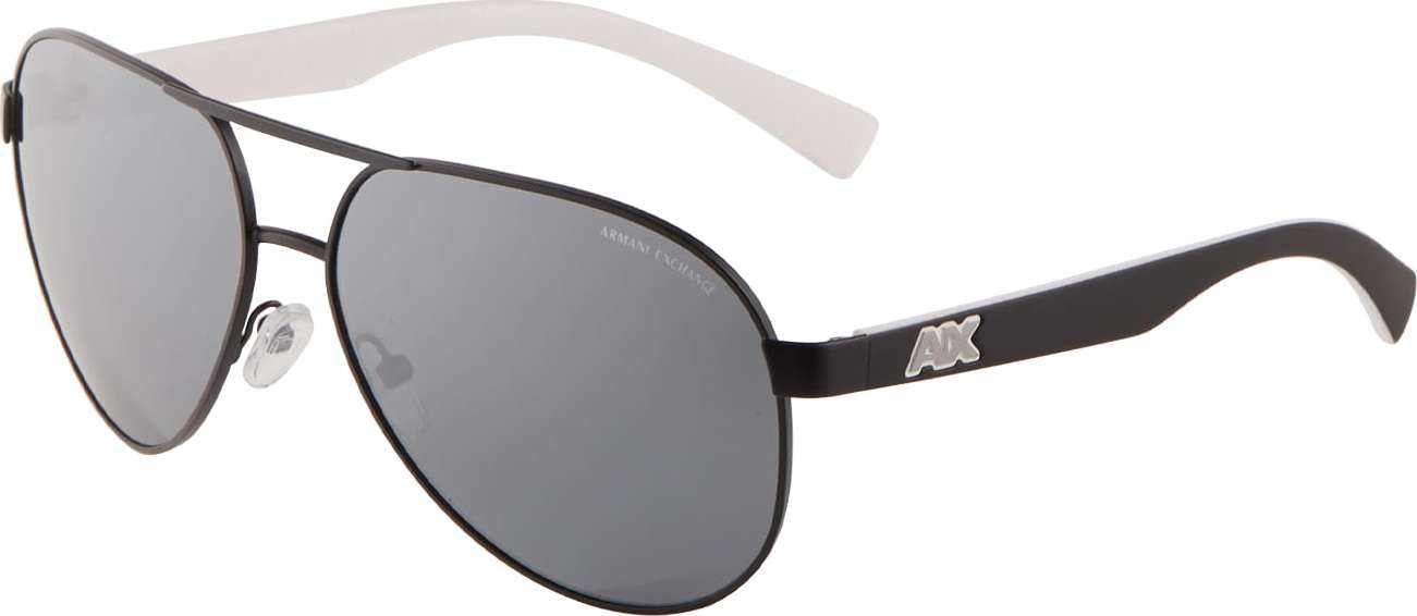 ARMANI EXCHANGE Sluneční brýle '0AX2031S' černá / stříbrná
