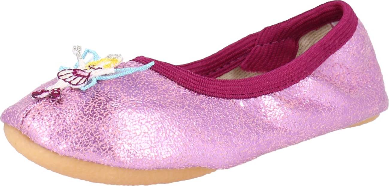 BECK Baleríny 'Fee' pink / žlutá / tyrkysová