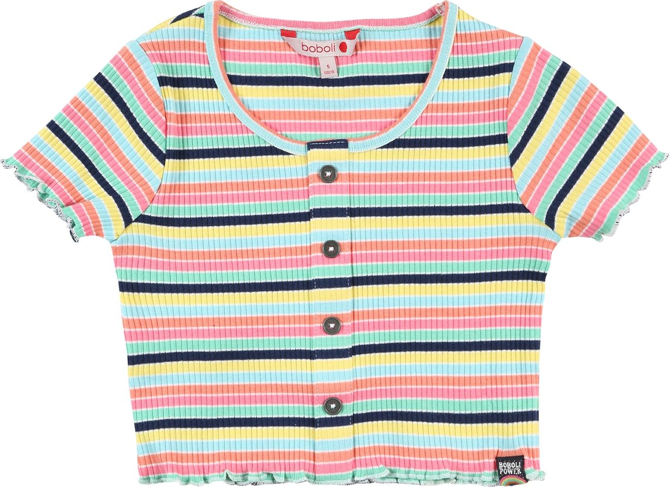 Boboli Tričko námořnická modř / světlemodrá / pink / žlutá / mátová