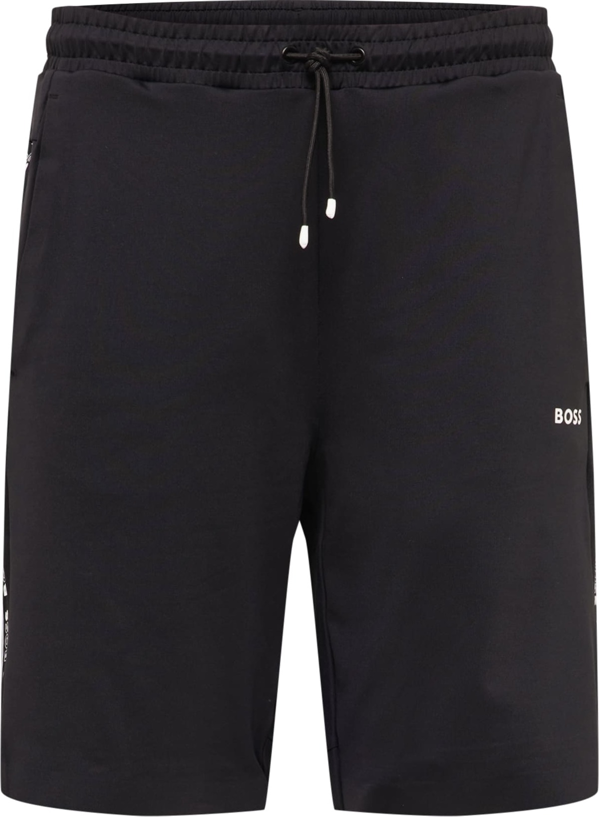 BOSS Green Sportovní kalhoty 'Headlo Gym' černá / bílá