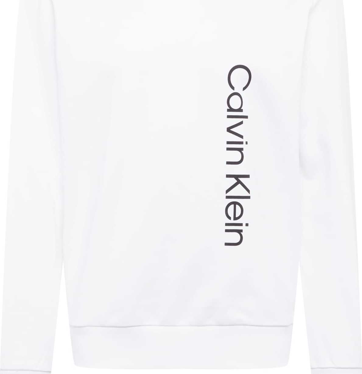Calvin Klein Mikina bílá / černá