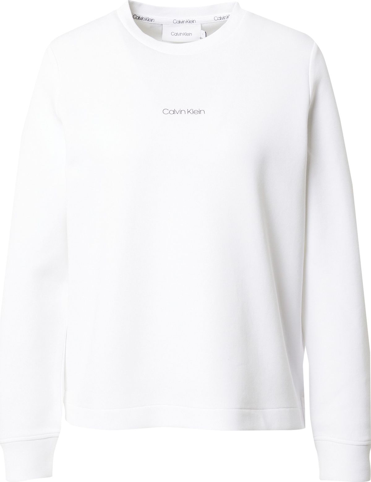 Calvin Klein Mikina bílá / černá