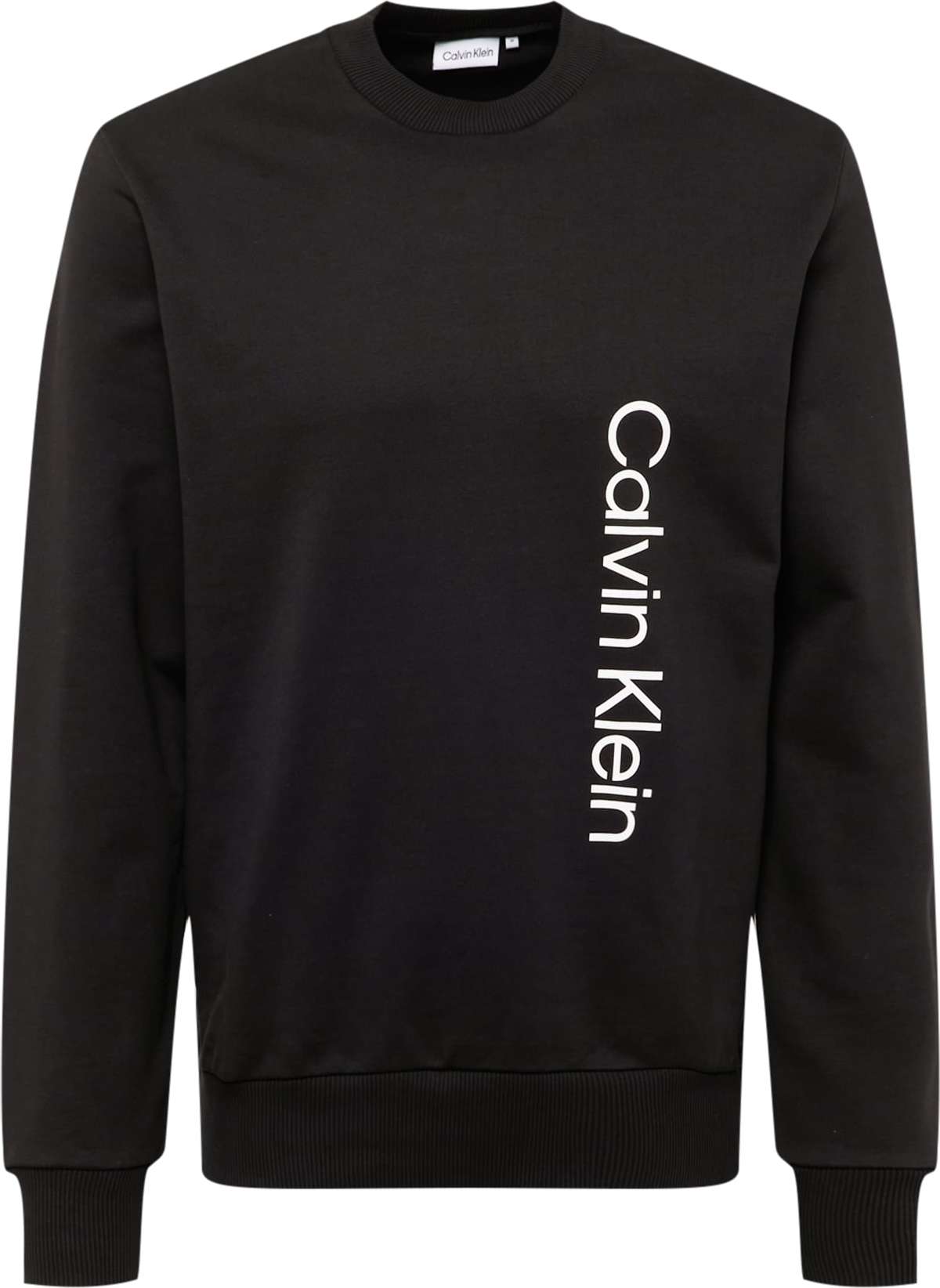 Calvin Klein Mikina černá / bílá