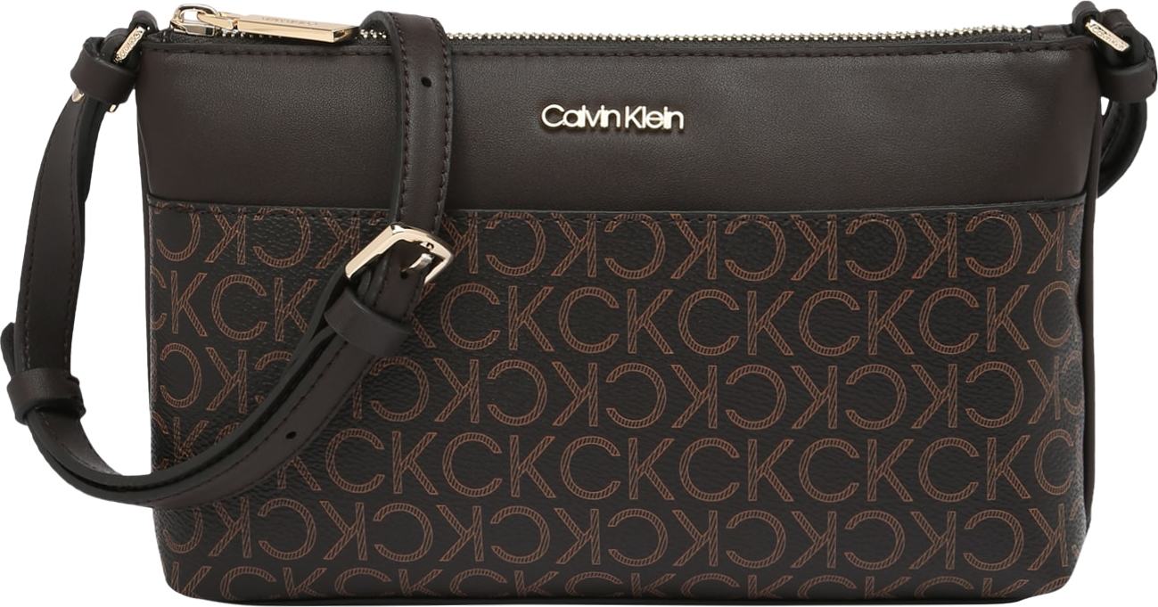 Calvin Klein Taška přes rameno tmavě hnědá / čokoládová