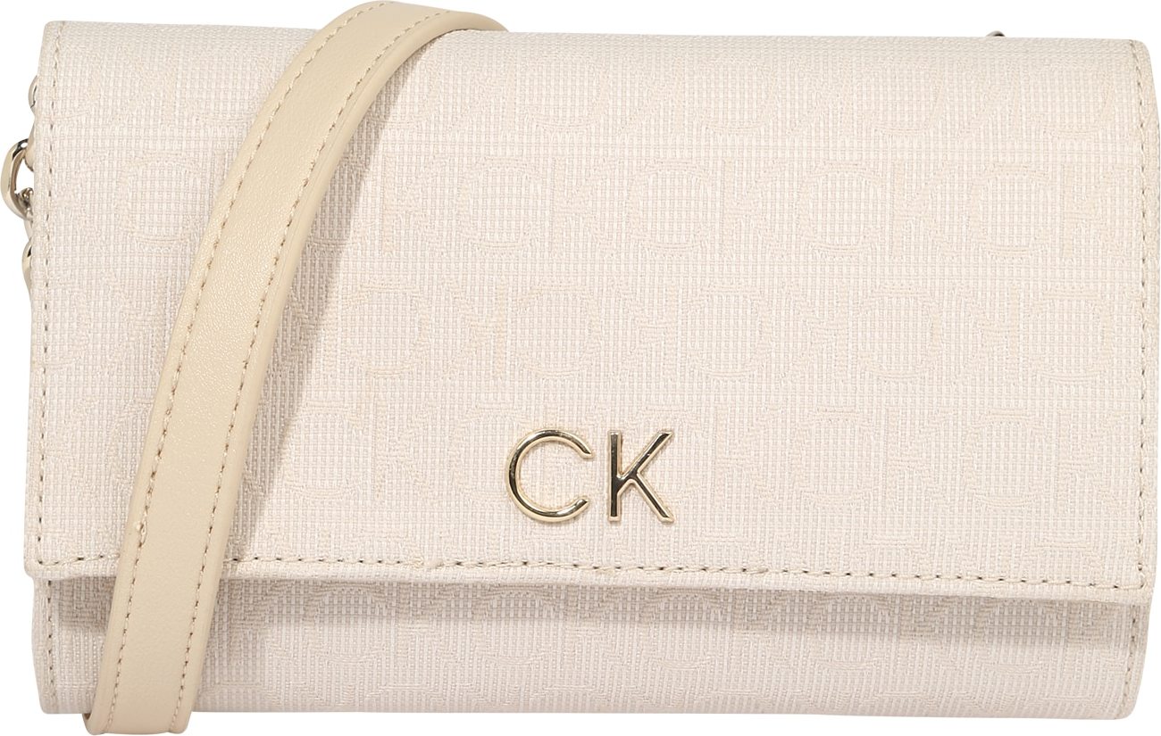 Calvin Klein Taška přes rameno písková / zlatá