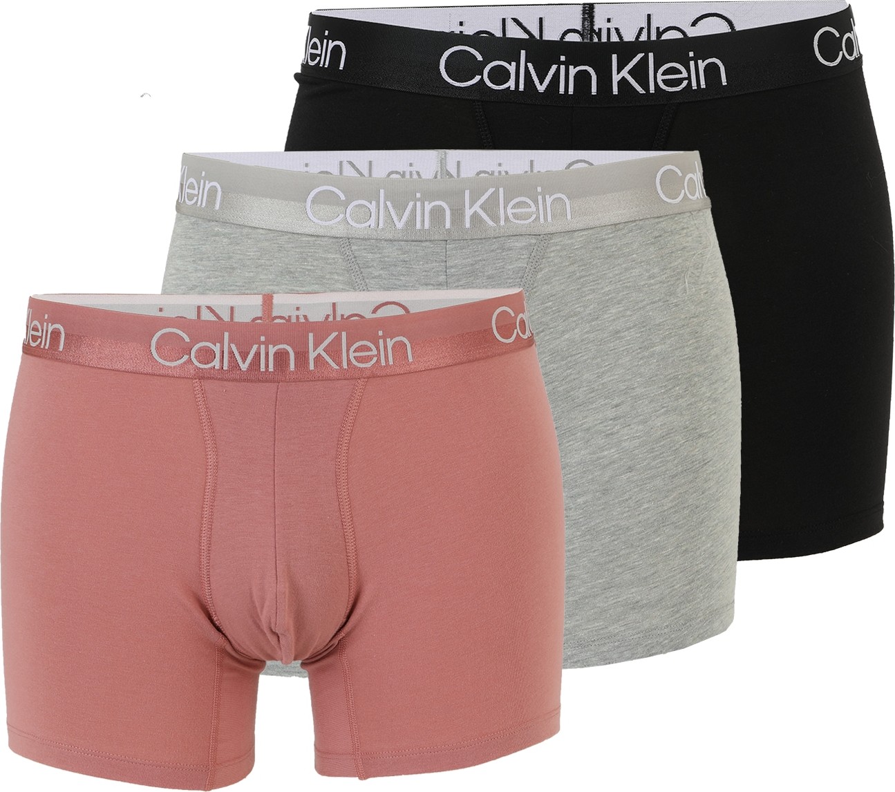 Calvin Klein Underwear Boxerky pink / černá / šedá