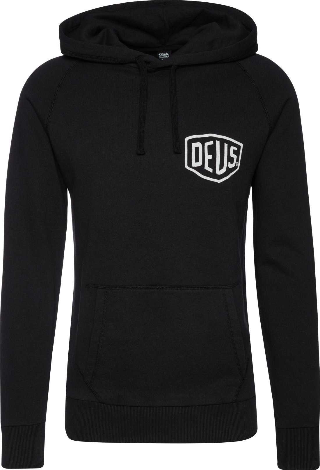 DEUS EX MACHINA Mikina 'Tokyo Address' černá / bílá