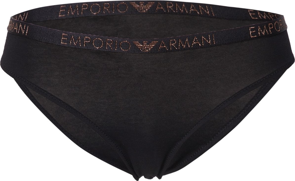 Emporio Armani Tanga černá / bronzová